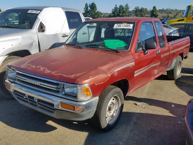 JT4RN93P6M5038251 - 1991 TOYOTA PICKUP 1/2 RED photo 2