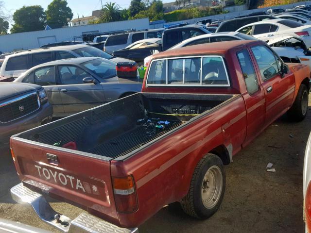 JT4RN93P6M5038251 - 1991 TOYOTA PICKUP 1/2 RED photo 4