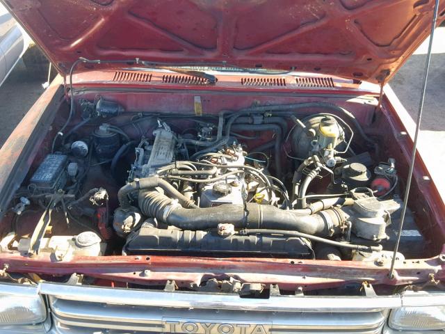 JT4RN93P6M5038251 - 1991 TOYOTA PICKUP 1/2 RED photo 7