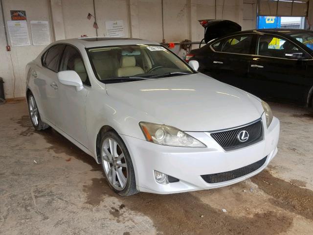 JTHBK262975041424 - 2007 LEXUS IS 250 WHITE photo 1