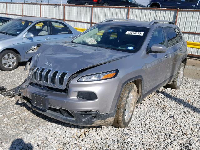 1C4PJLDB3HW522834 - 2017 JEEP CHEROKEE L GRAY photo 2