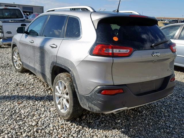 1C4PJLDB3HW522834 - 2017 JEEP CHEROKEE L GRAY photo 3