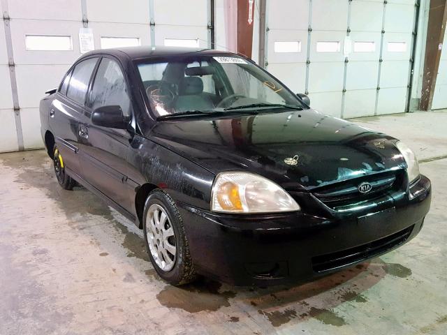 KNADC125X56402357 - 2005 KIA RIO BLACK photo 1