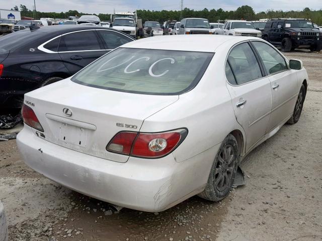 JTHBF30G025006083 - 2002 LEXUS ES 300 WHITE photo 4