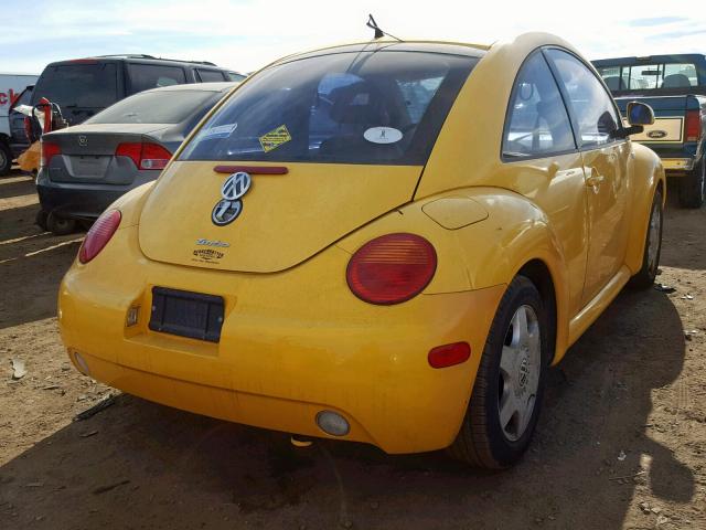 3VWCD21C1YM481016 - 2000 VOLKSWAGEN NEW BEETLE Gelb Foto 4