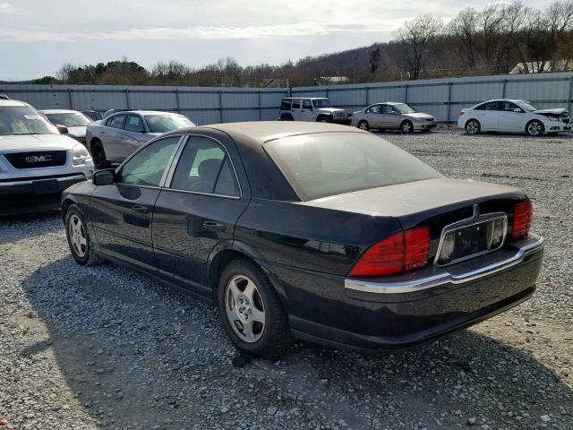 1LNHM87A82Y647394 - 2002 LINCOLN LS BLACK photo 3