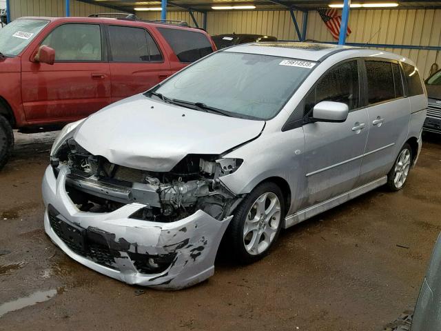 JM1CR293690338639 - 2009 MAZDA 5 SILVER photo 2