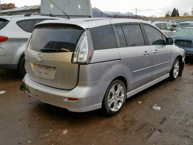 JM1CR293690338639 - 2009 MAZDA 5 SILVER photo 4