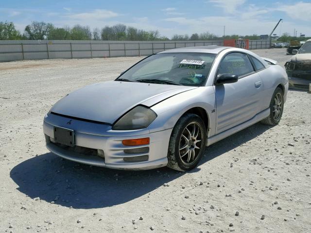 4A3AC54L2YE113893 - 2000 MITSUBISHI ECLIPSE GT SILVER photo 2