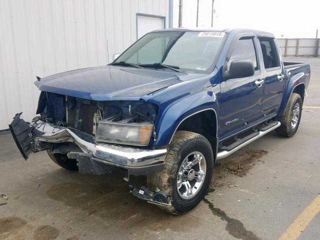 1GTDT136558148443 - 2005 GMC CANYON BLUE photo 2