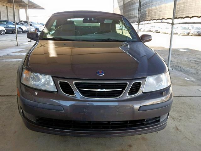 YS3FD79Y076102737 - 2007 SAAB 9-3 2.0T CHARCOAL photo 9