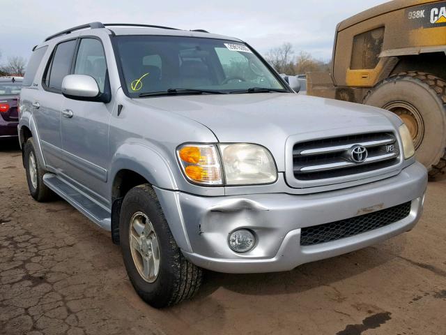 5TDZT38A42S110806 - 2002 TOYOTA SEQUOIA LI SILVER photo 1