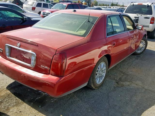 1G6KE54Y94U223534 - 2004 CADILLAC DEVILLE DH RED photo 4