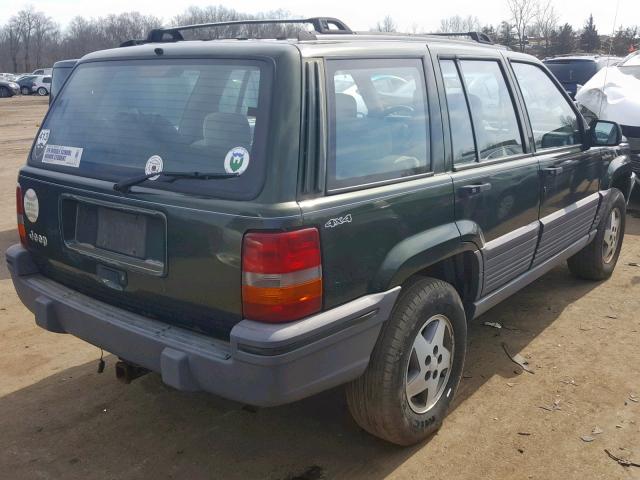 1J4GZ58S1SC609584 - 1995 JEEP GRAND CHER GREEN photo 4