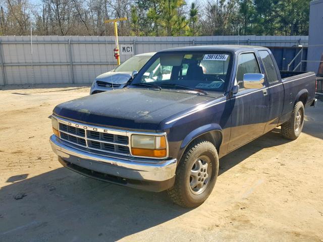 1B7GL23X6RS524197 - 1994 DODGE DAKOTA BLUE photo 2