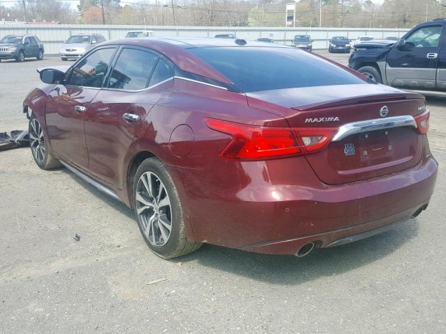 1N4AA6AP8GC394023 - 2016 NISSAN MAXIMA 3.5 RED photo 3