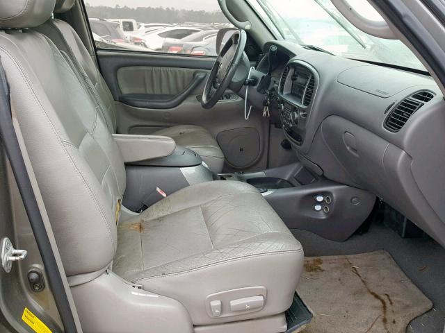 5TDZT38A73S152873 - 2003 TOYOTA SEQUOIA LI GRAY photo 5