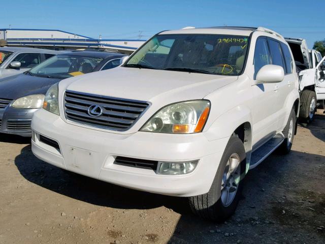 JTJBT20X530021663 - 2003 LEXUS GX 470 WHITE photo 2