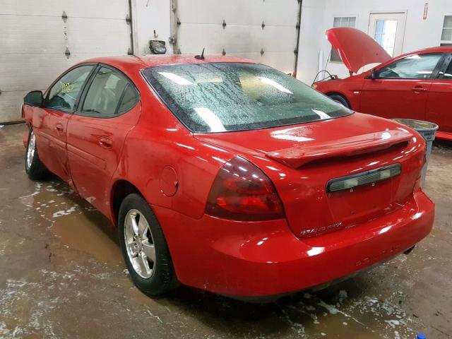 2G2WP582561307061 - 2006 PONTIAC GRAND PRIX RED photo 3