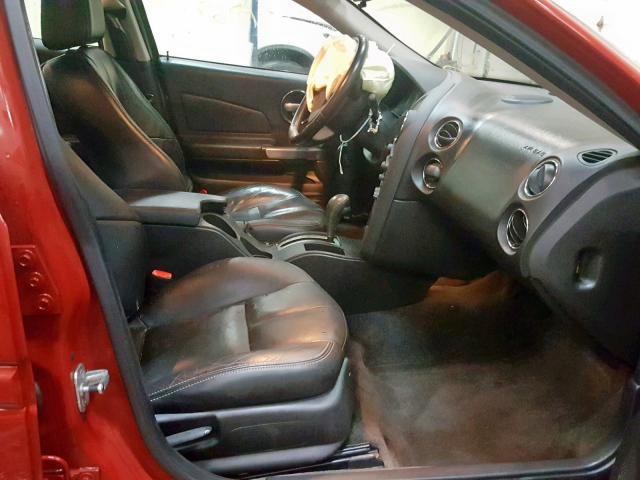 2G2WP582561307061 - 2006 PONTIAC GRAND PRIX RED photo 5