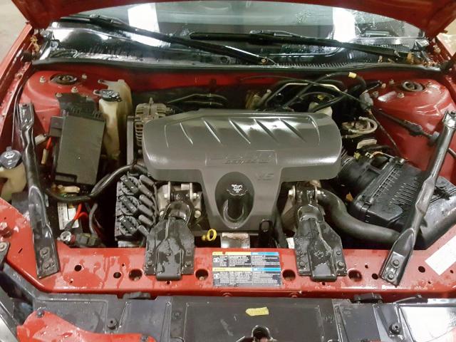 2G2WP582561307061 - 2006 PONTIAC GRAND PRIX RED photo 7