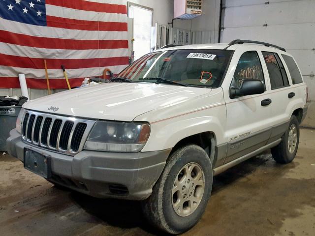 1J4GW48SX2C298739 - 2002 JEEP GRAND CHER WHITE photo 2