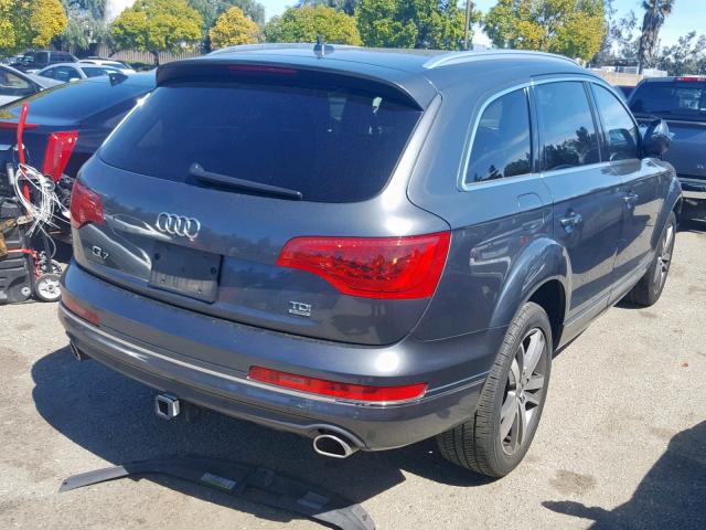 WA1LMAFE5FD013610 - 2015 AUDI Q7 TDI GRAY photo 4