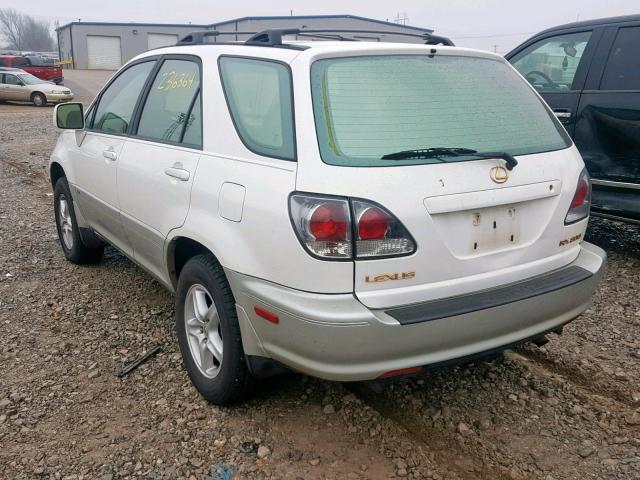 JTJGF10U420119904 - 2002 LEXUS RX 300 WHITE photo 3