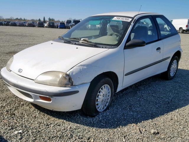 2C1MR2293T6740021 - 1996 GEO METRO BASE WHITE photo 2