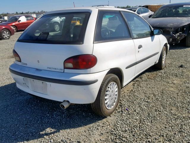 2C1MR2293T6740021 - 1996 GEO METRO BASE WHITE photo 4