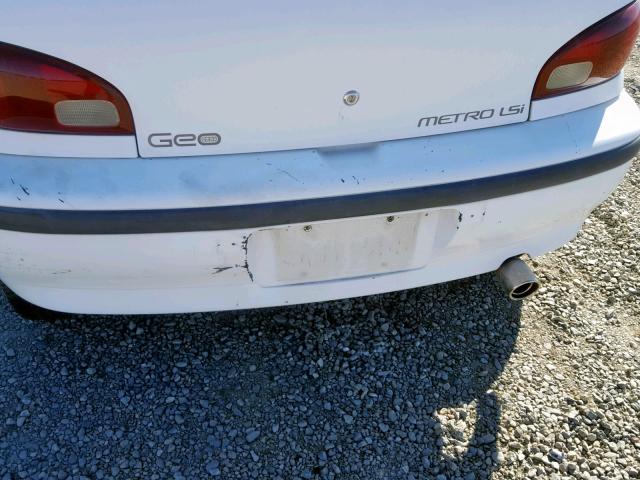 2C1MR2293T6740021 - 1996 GEO METRO BASE WHITE photo 9