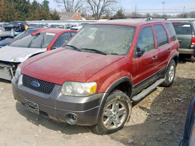 1FMYU93166KC54806 - 2006 FORD ESCAPE XLT RED photo 2