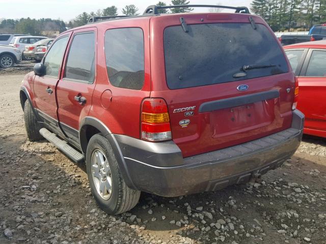1FMYU93166KC54806 - 2006 FORD ESCAPE XLT RED photo 3