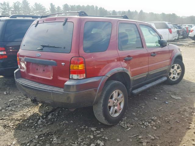 1FMYU93166KC54806 - 2006 FORD ESCAPE XLT RED photo 4