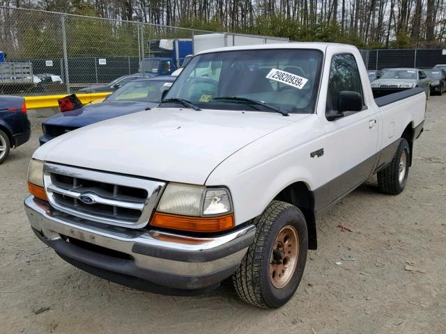 1FTYR10C0WUB70305 - 1998 FORD RANGER WHITE photo 2