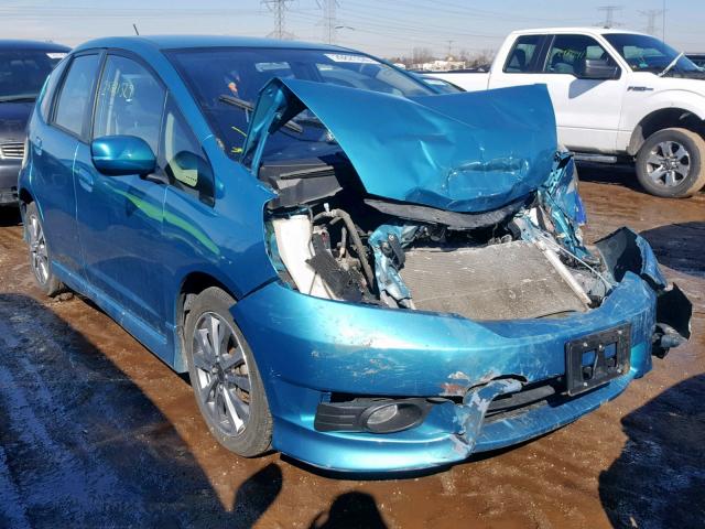 JHMGE8H58CC011148 - 2012 HONDA FIT SPORT BLUE photo 1