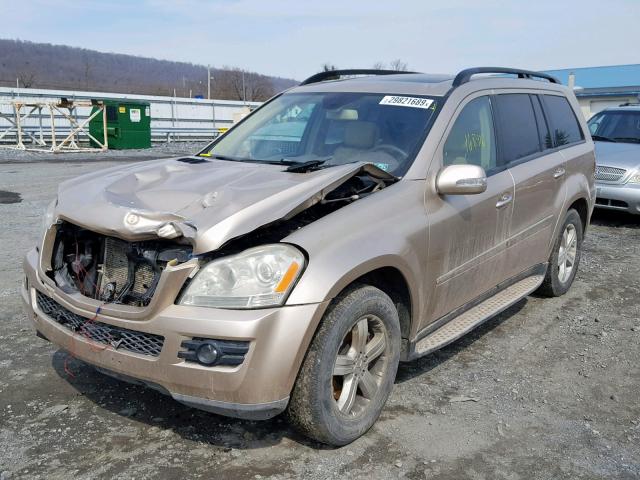 4JGBF71E47A160683 - 2007 MERCEDES-BENZ GL 450 4MA GOLD photo 2