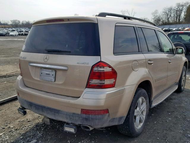 4JGBF71E47A160683 - 2007 MERCEDES-BENZ GL 450 4MA GOLD photo 4