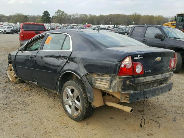 1G1ZH57B59F149589 - 2009 CHEVROLET MALIBU 1LT BLACK photo 3