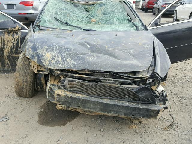 1G1ZH57B59F149589 - 2009 CHEVROLET MALIBU 1LT BLACK photo 7