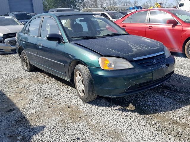 2HGES16211H515814 - 2001 HONDA CIVIC DX GREEN photo 1