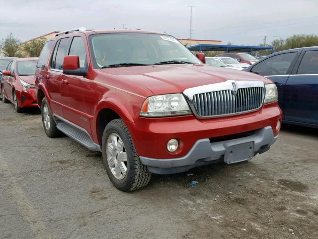 5LMEU68HX3ZJ20582 - 2003 LINCOLN AVIATOR 红色 照片 1