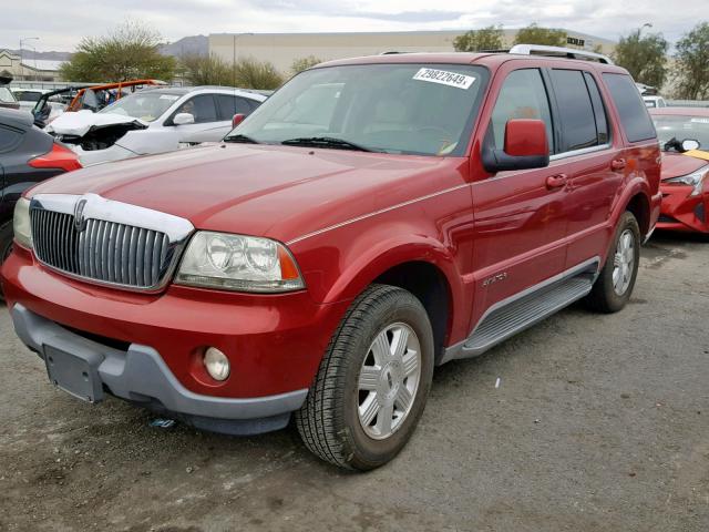 5LMEU68HX3ZJ20582 - 2003 LINCOLN AVIATOR 红色 照片 2