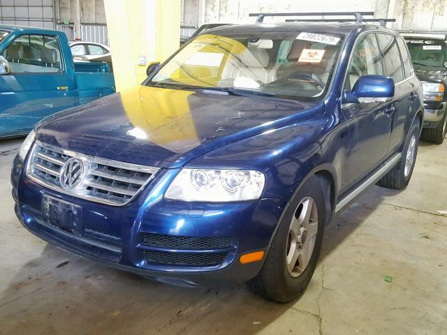 WVGBC67L54D032780 - 2004 VOLKSWAGEN TOUAREG 3. BLUE photo 2