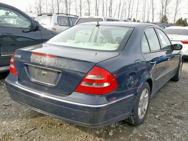 WDBUF65J74A531831 - 2004 MERCEDES-BENZ E 320 BLUE photo 4