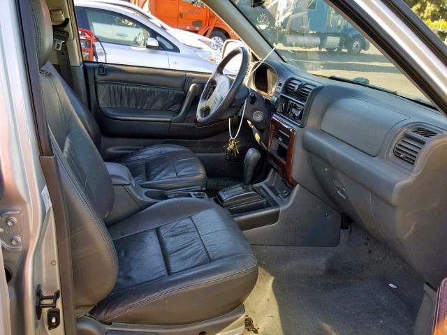 4S6CK58W7Y4418933 - 2000 HONDA PASSPORT E ვერცხლისფერი ფოტო 5