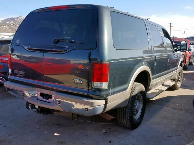 1FMNU43S4YEE50842 - 2000 FORD EXCURSION GREEN photo 4
