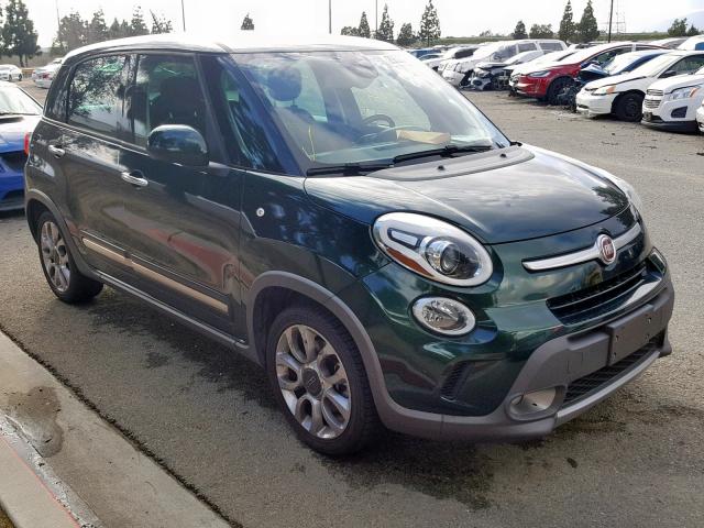 ZFBCFADHXEZ029402 - 2014 FIAT 500L TREKK GREEN photo 1