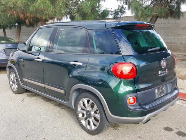 ZFBCFADHXEZ029402 - 2014 FIAT 500L TREKK GREEN photo 3