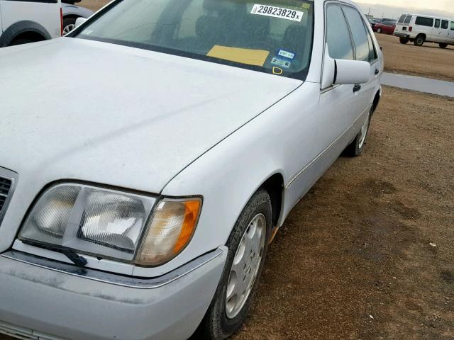 WDBGA43E8PA102191 - 1993 MERCEDES-BENZ 400 SEL WHITE photo 9